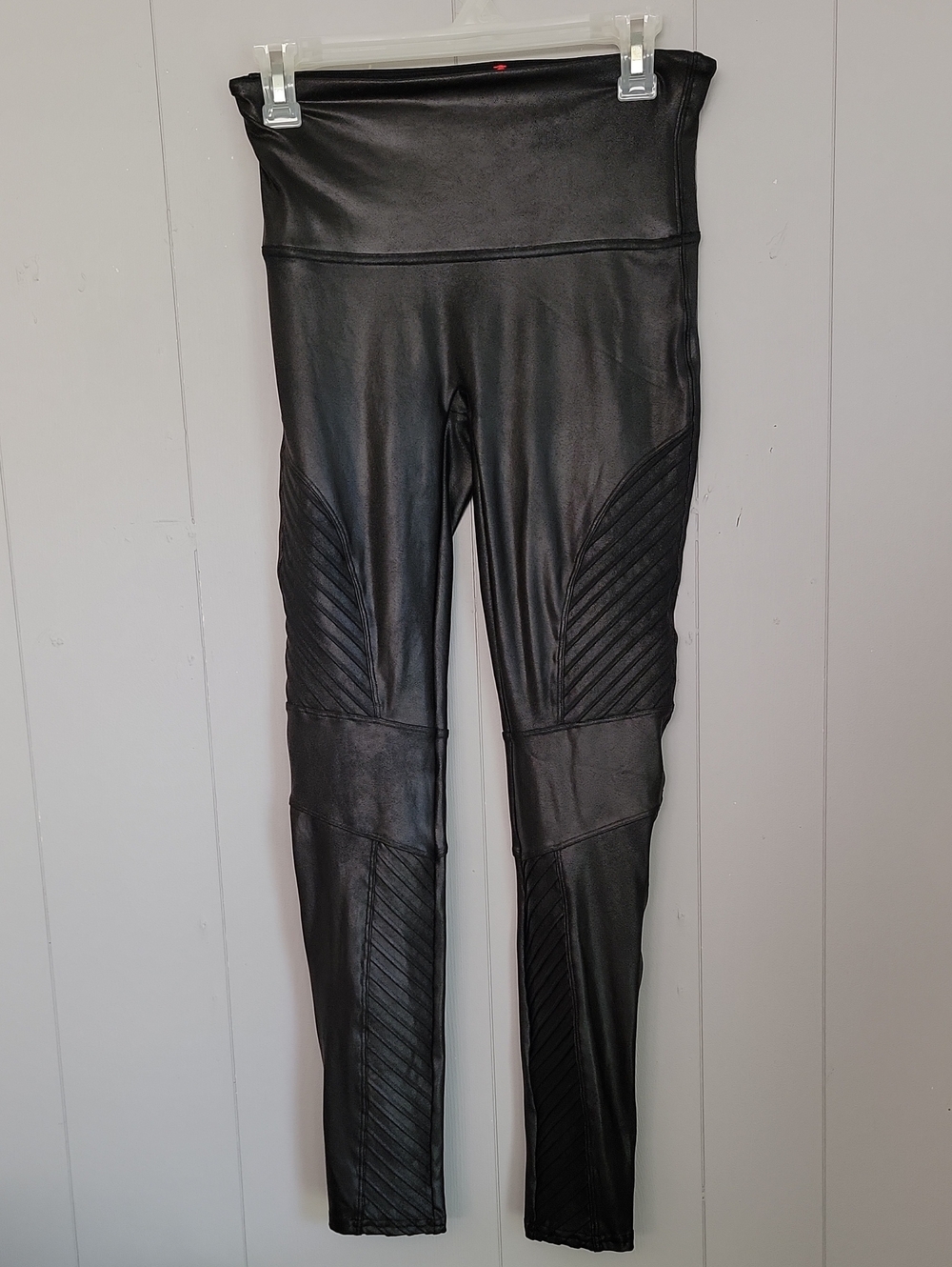 Spanx Women's Pants Large Black Faux Leather